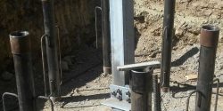 Construction of micropiles for separate foot pylon foundation